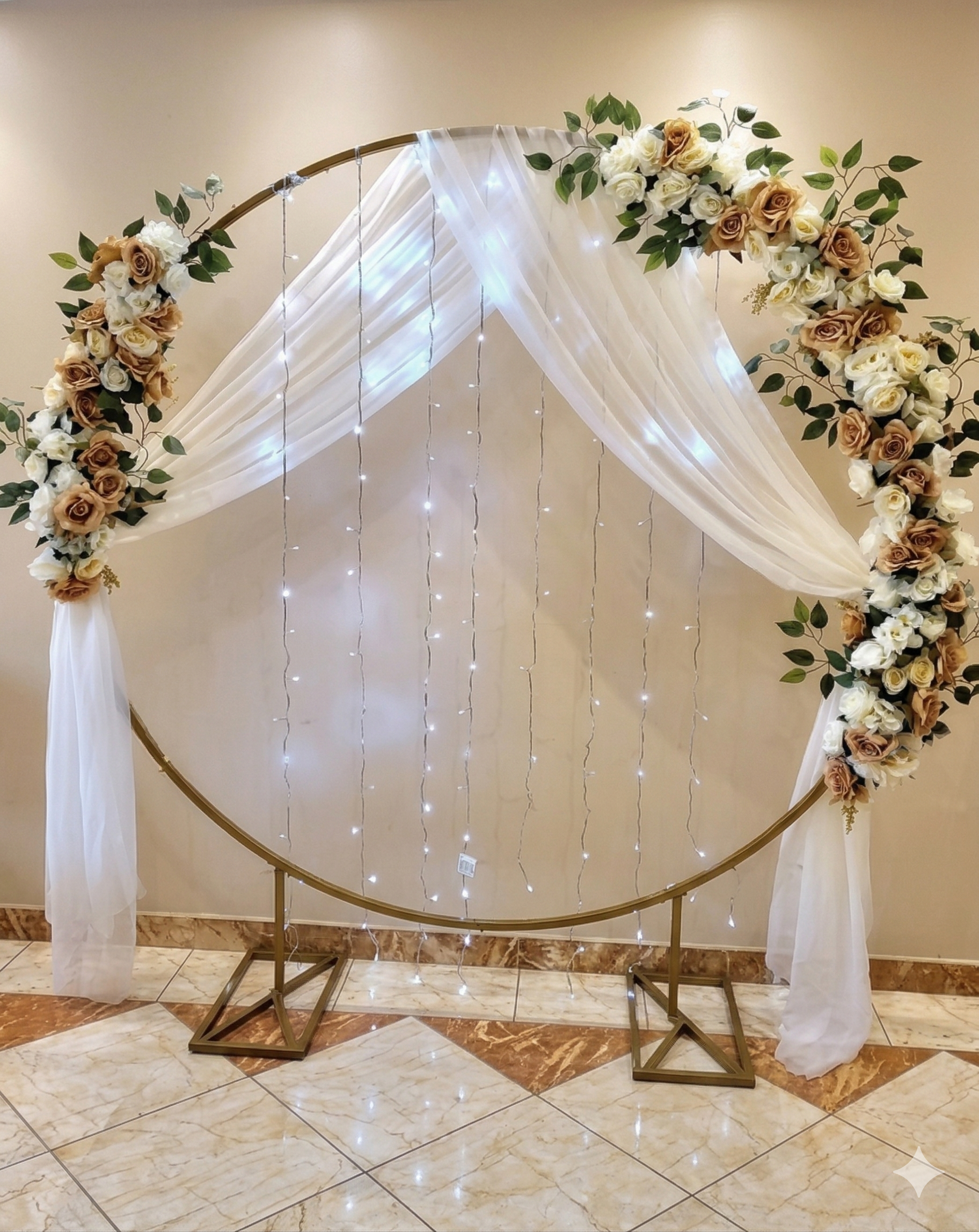 Ornamentación completa de salón de fiestas